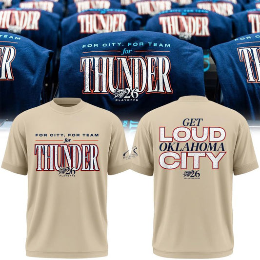 2026 Game 2 Oklahoma City Thunder Playoffs Cream T-Shirt