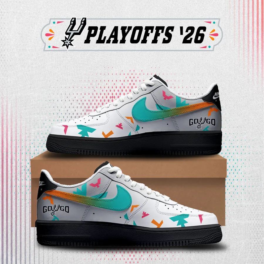 Limited Edition Spurs Playoff Air Force 1 Sneakers 2026