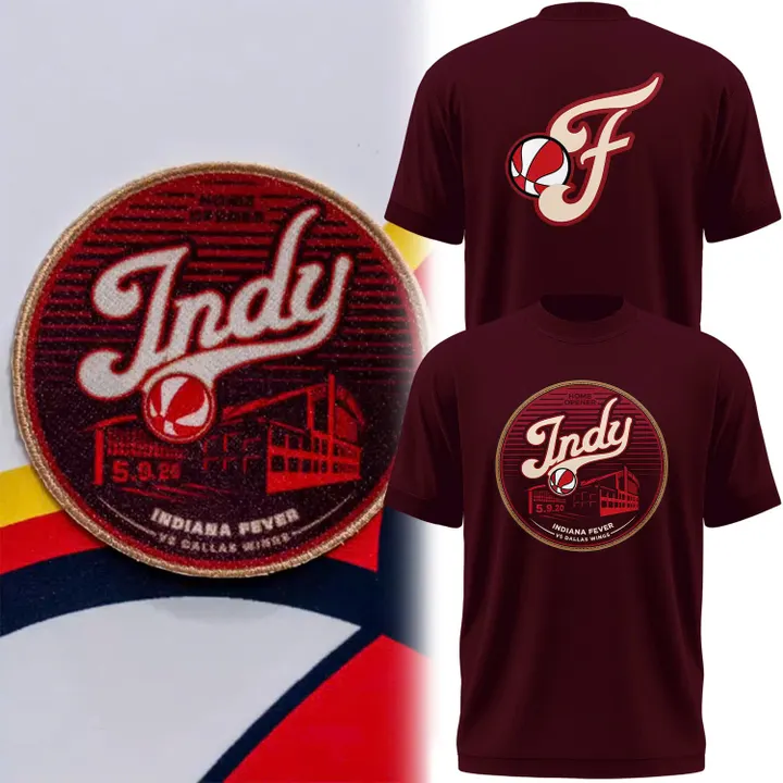 2026 Indiana Fever Home Game Fever Patch T-Shirt