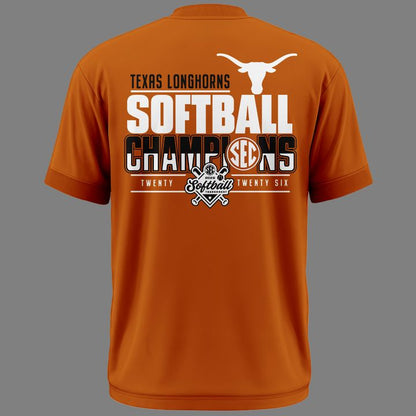 Special New Edition Texas Softball Champions Orange Tshirt 2026