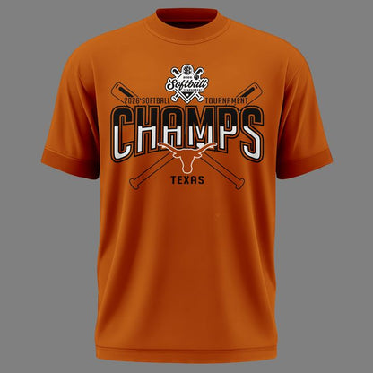 Special New Edition Texas Softball Champions Orange Tshirt 2026