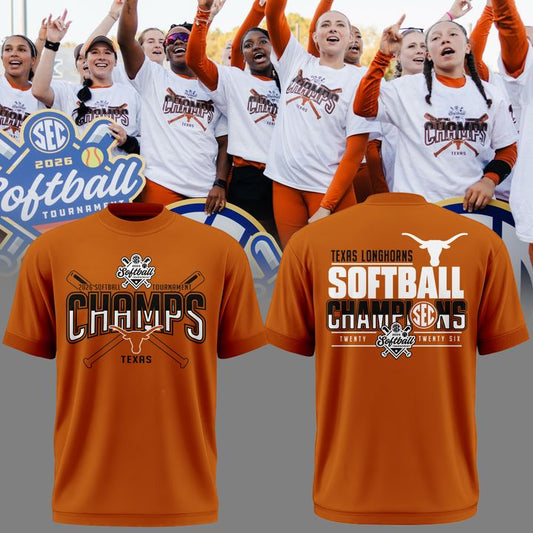 Special New Edition Texas Softball Champions Orange Tshirt 2026
