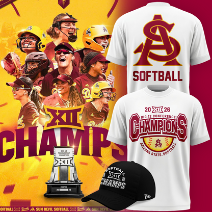 Arizona State Sun Devils 2026 Softball Tournament Champions T-shirt