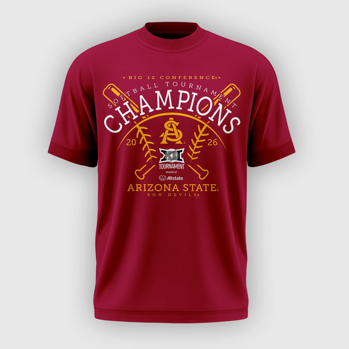 02.Arizona State Sun Devils 2026 Softball Tournament Champions T-shirt