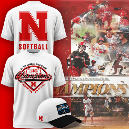 Nebraska Huskers Softball Tournament Champions shirt