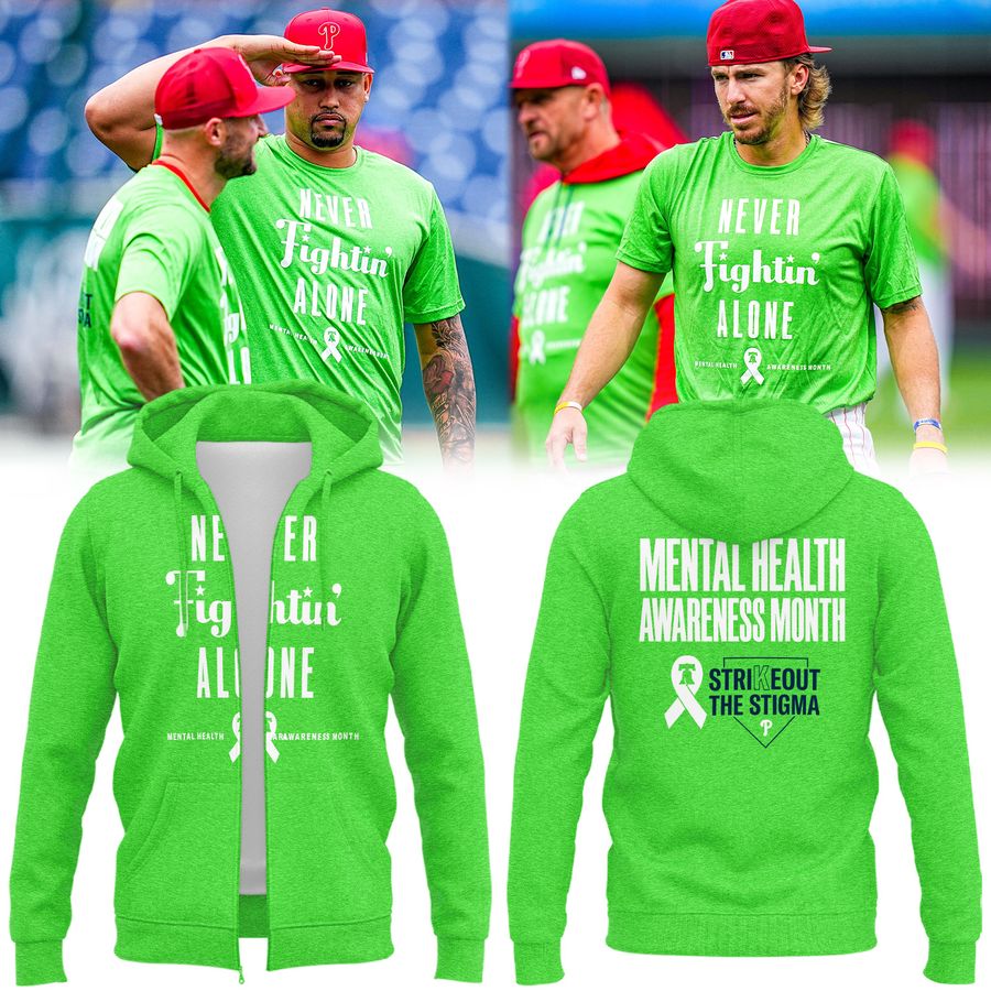 Never Fightin' Alone 💚 Zip Hoodie