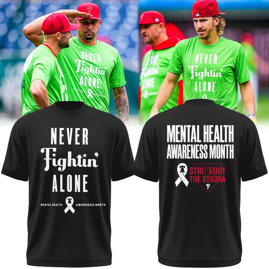 Never Fightin' Alone 💚 Black T-Shirt