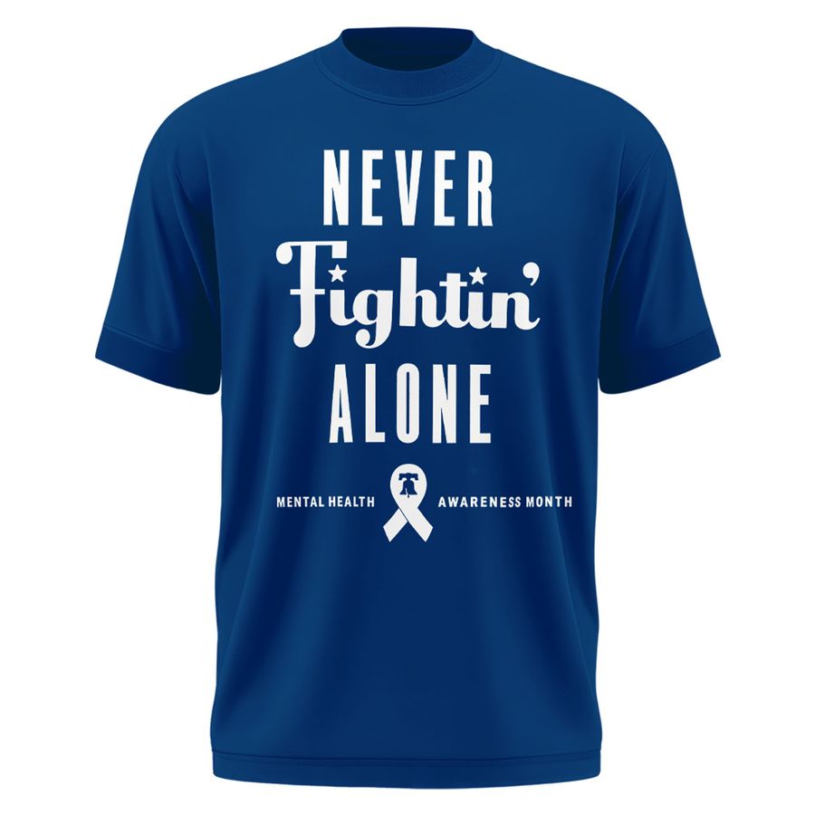 Never Fightin' Alone 💚 Black T-Shirt