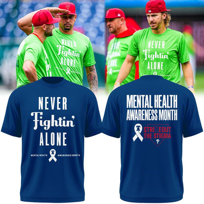 Never Fightin' Alone 💚 Black T-Shirt