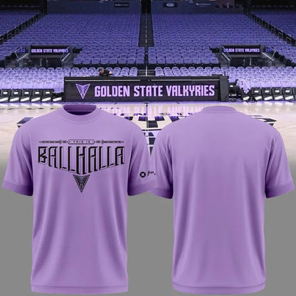 2026 Exclusive Version T-Shirt "BALLHALLA" Golden State Valkyries.