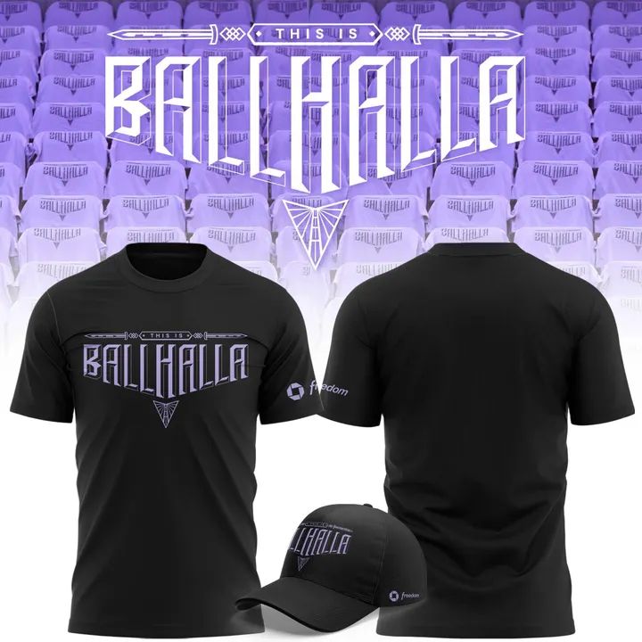 2026 Exclusive Version T-Shirt "BALLHALLA" Golden State Valkyries for fans