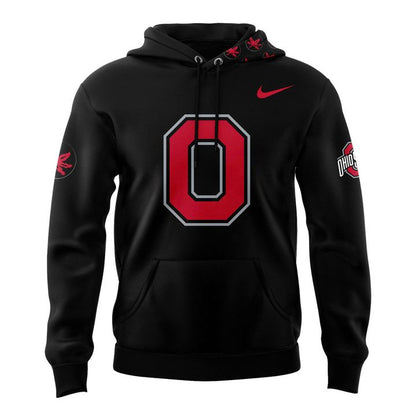 Ohio State Buckeyes Football Blackout Premium Hoodie Set