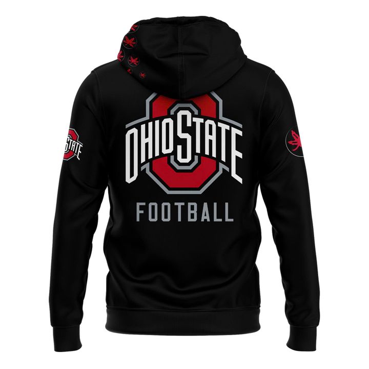 Ohio State Buckeyes Tunnel Vision All-Black Football Hoodie – Limited Edition