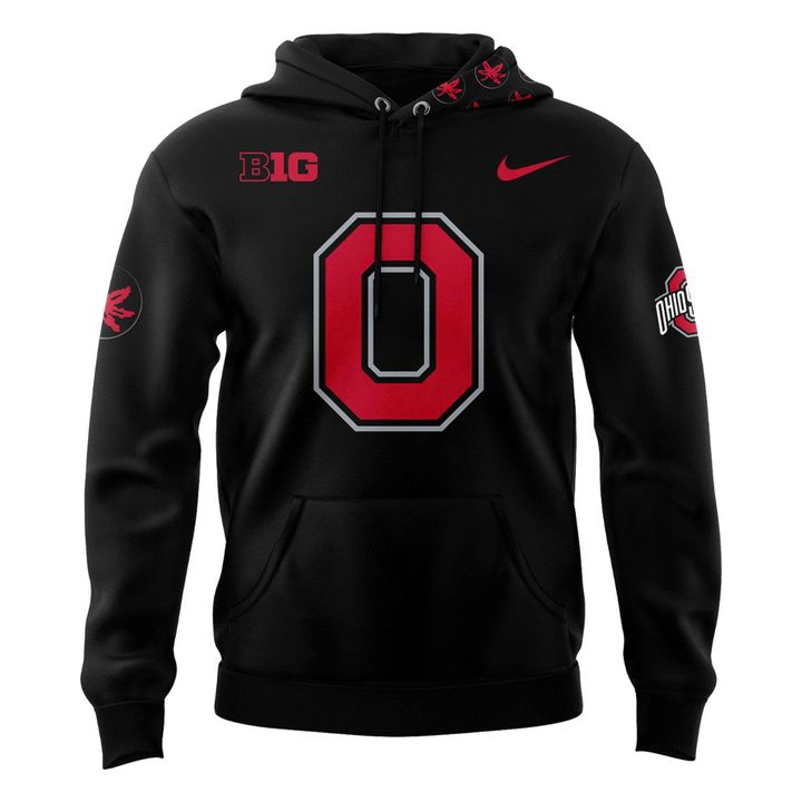 Ohio State Buckeyes Tunnel Vision All-Black Football Hoodie – Limited Edition
