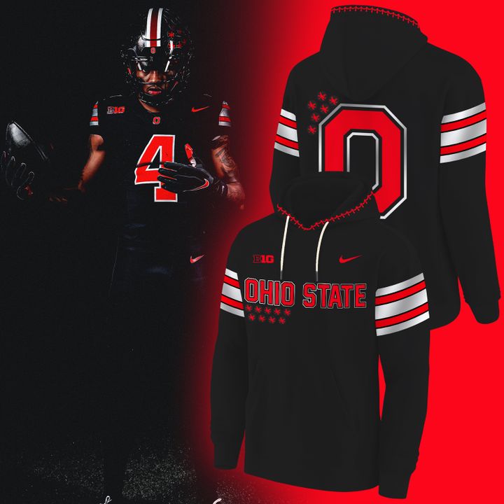 Ohio State Football New All-Black Hoodie