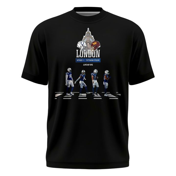 Indianapolis Colts heading to London Black T-Shirt