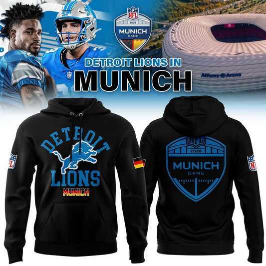 Detroit Lions Munich game 2026 Hoodie
