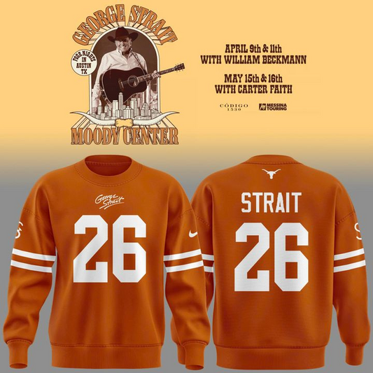 Limited Edition Sweatshirt GStrait x Texas Longhorns tour 2026