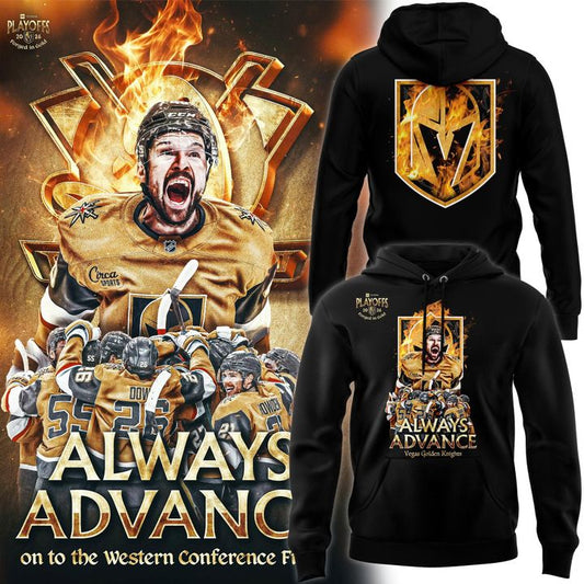 VGN Knights﻿ "Forged in Gold" Playoffs 2026 Hoodie