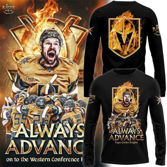 VGN Knights﻿ "Alway Advance" Playoffs 2026 Long Tee