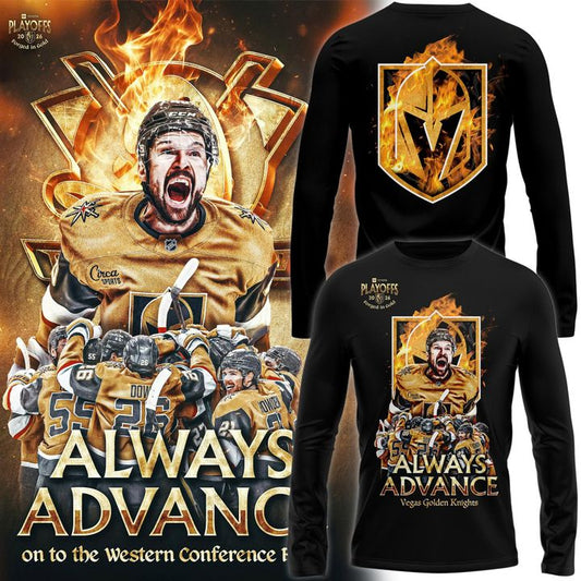 VGN Knights﻿ "Alway Advance" Playoffs 2026 Long Tee