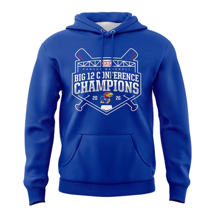 Kansas Jayhawks baseball 2026 Conference Regular Season Champions Hoodie