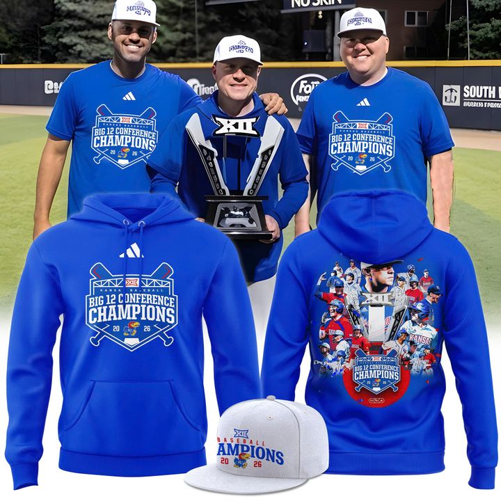Kansas Jayhawks baseball 2026 Conference Regular Season Champions Hoodie
