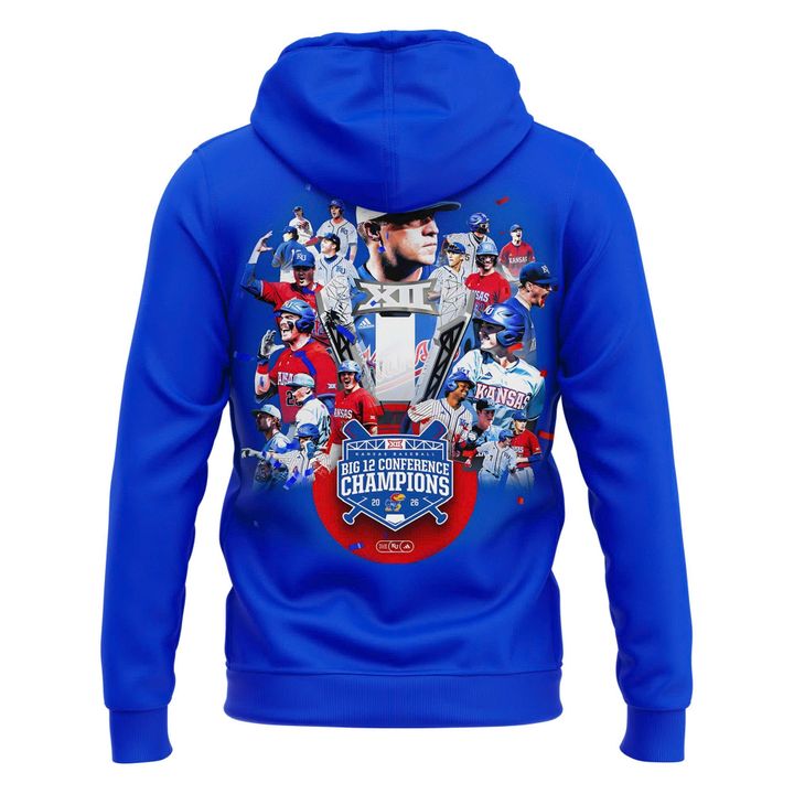 Kansas Jayhawks baseball 2026 Conference Regular Season Champions Hoodie
