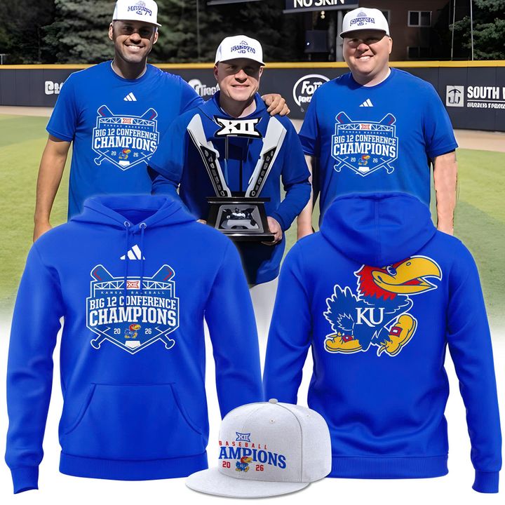 Kansas Jayhawks baseball 2026 Conference Regular Season Champions Hoodie
