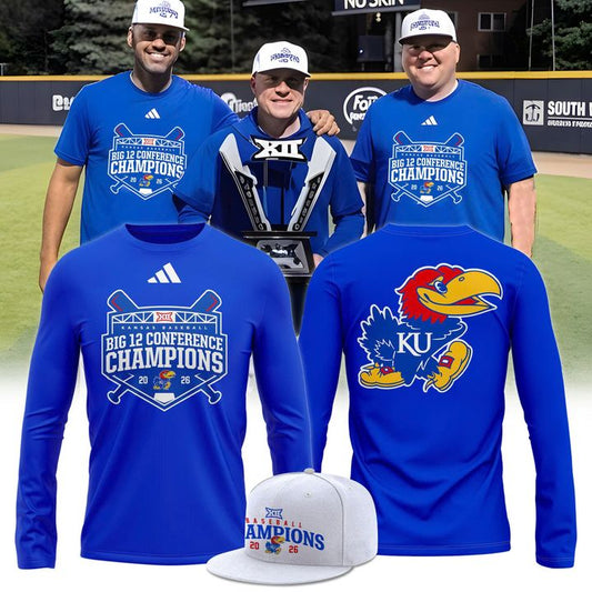 Unisex adidas Royal Kansas Jayhawks 2026 Baseball Regular Season Champions Long Tee
