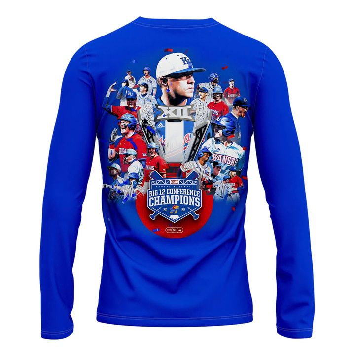 Unisex adidas Royal Kansas Jayhawks 2026 Baseball Regular Season Champions Long Tee