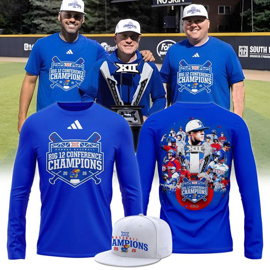 Unisex adidas Royal Kansas Jayhawks 2026 Baseball Regular Season Champions Long Tee