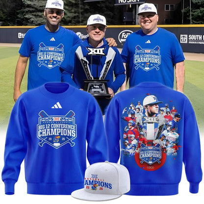 Unisex adidas Royal Kansas Jayhawks 2026  Baseball Regular Season Champions Sweatshirt