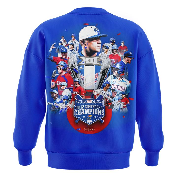 Unisex adidas Royal Kansas Jayhawks 2026  Baseball Regular Season Champions Sweatshirt