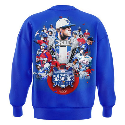 Unisex adidas Royal Kansas Jayhawks 2026  Baseball Regular Season Champions Sweatshirt