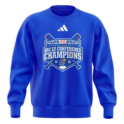 Unisex adidas Royal Kansas Jayhawks 2026  Baseball Regular Season Champions Sweatshirt