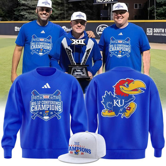 Unisex adidas Royal Kansas Jayhawks 2026  Baseball Regular Season Champions Sweatshirt