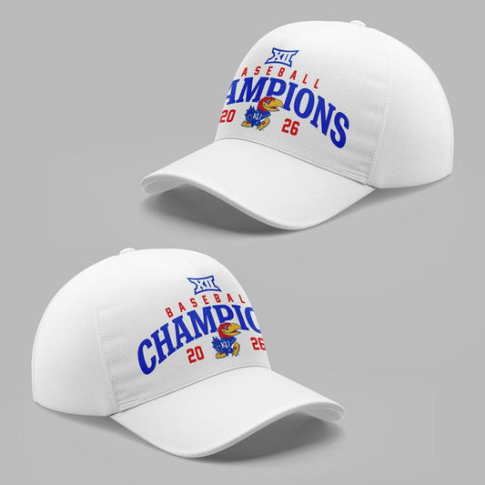 Kansas Jayhawks baseball 2026 Conference Regular Season Champions Cap