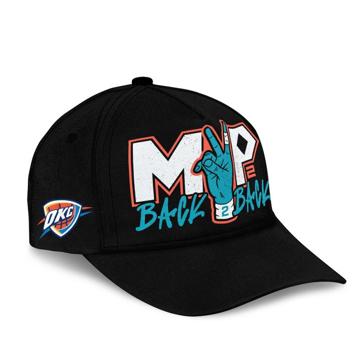 1. OKC Thunder 2026 MVP Back 2 Back Signature T-shirt