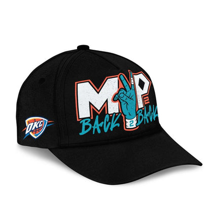 1. OKC Thunder 2026 MVP Back 2 Back Signature T-shirt