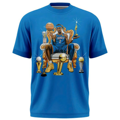 Shai Gilgeous Alexander BACK-TO-BACK MVP Blue T-Shirt