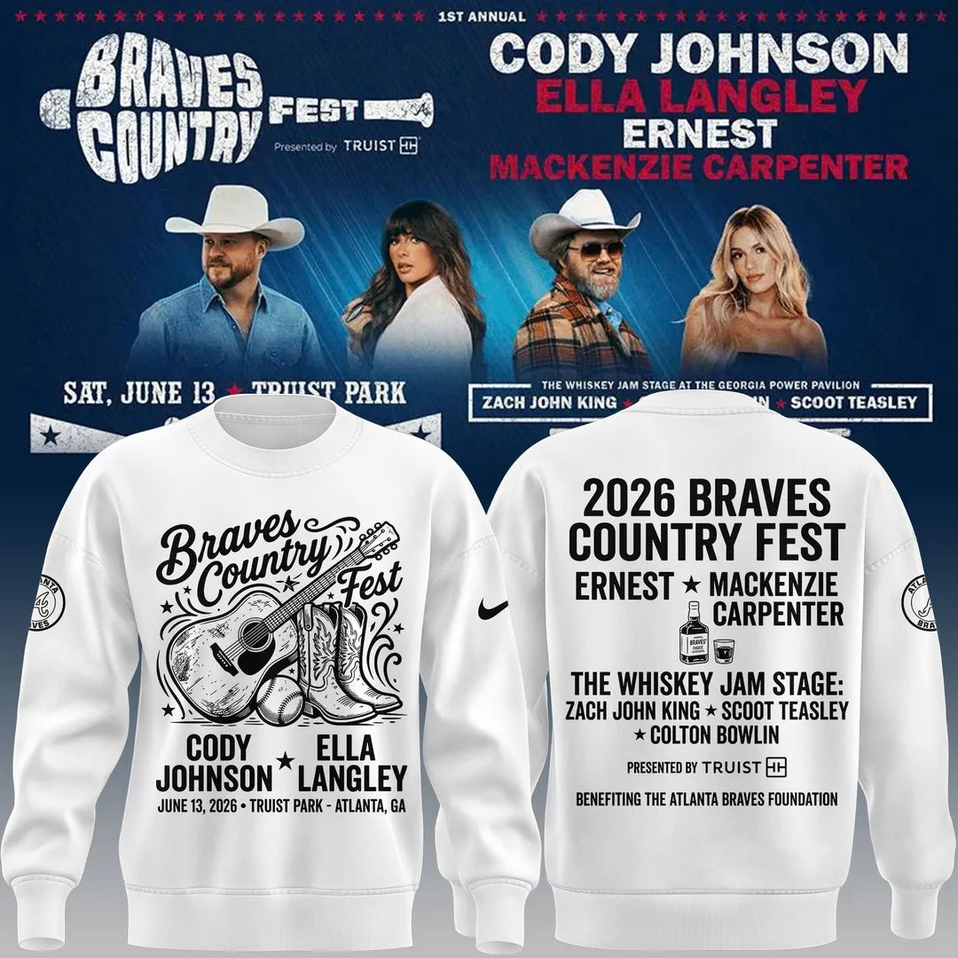 Limited Edition Atlanta Braves 2026 Country Fest Sweatshirt