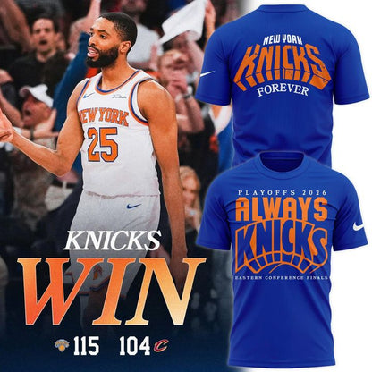 New York Knicks  2026 Playoffs "Always Knicks" T-Shirt