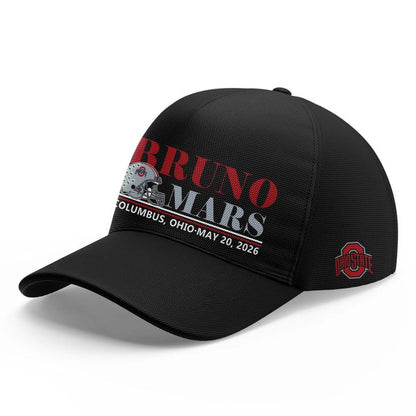 Bruno Mars x Ohio State Buckeyes Football - The Romantic Tour x Ohio Stadium Tshirt