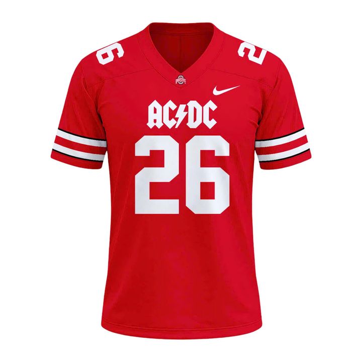 Ohio State Buckeyes AC/DC 2026 Tour Jersey - Limited Edition