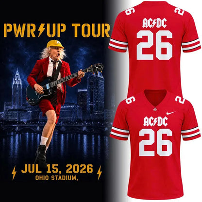 Ohio State Buckeyes AC/DC 2026 Tour Jersey - Limited Edition