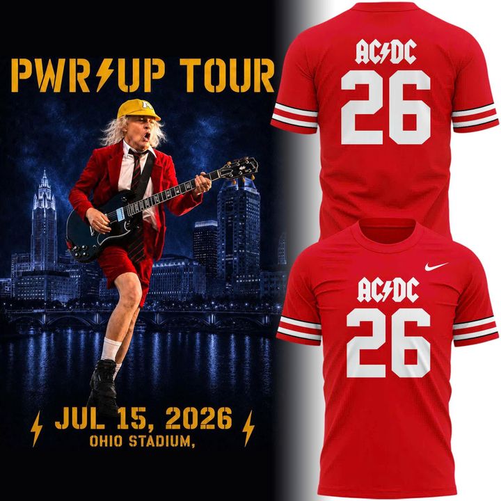 Ohio State Buckeyes AC/DC 2026 Tour T-Shirt - Limited Edition
