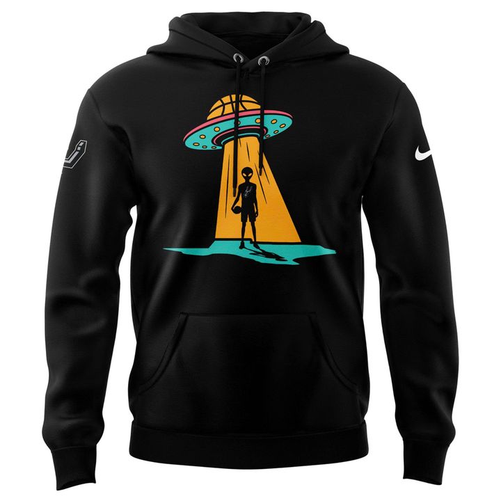 San Antonio Spurs Fiesta Alien Landing Hoodie