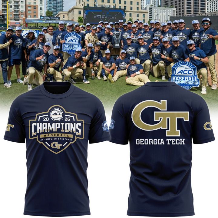 Georgia Tech Baseball TOURNAMENT AND REGULAR SEASON CHAMPIONS T-Shirt