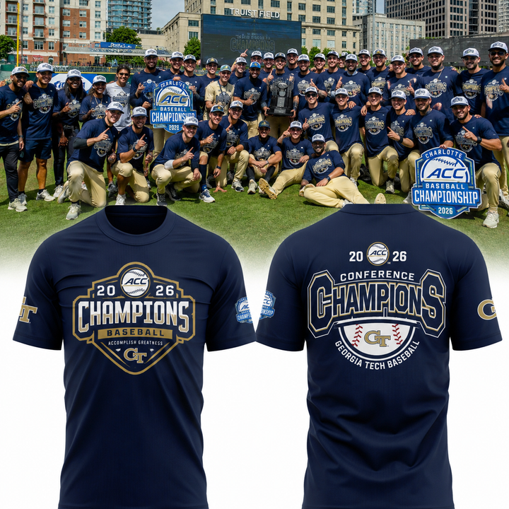 Georgia Tech Baseball TOURNAMENT AND REGULAR SEASON CHAMPIONS T-Shirt